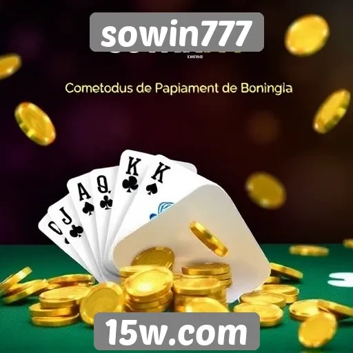Métodos de pagamento disponíveis no sowin777