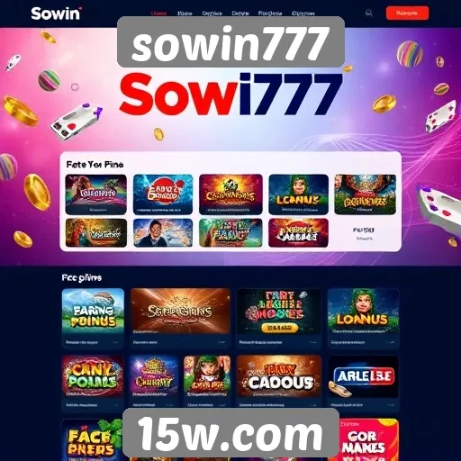 Navegabilidade e design do site sowin777
